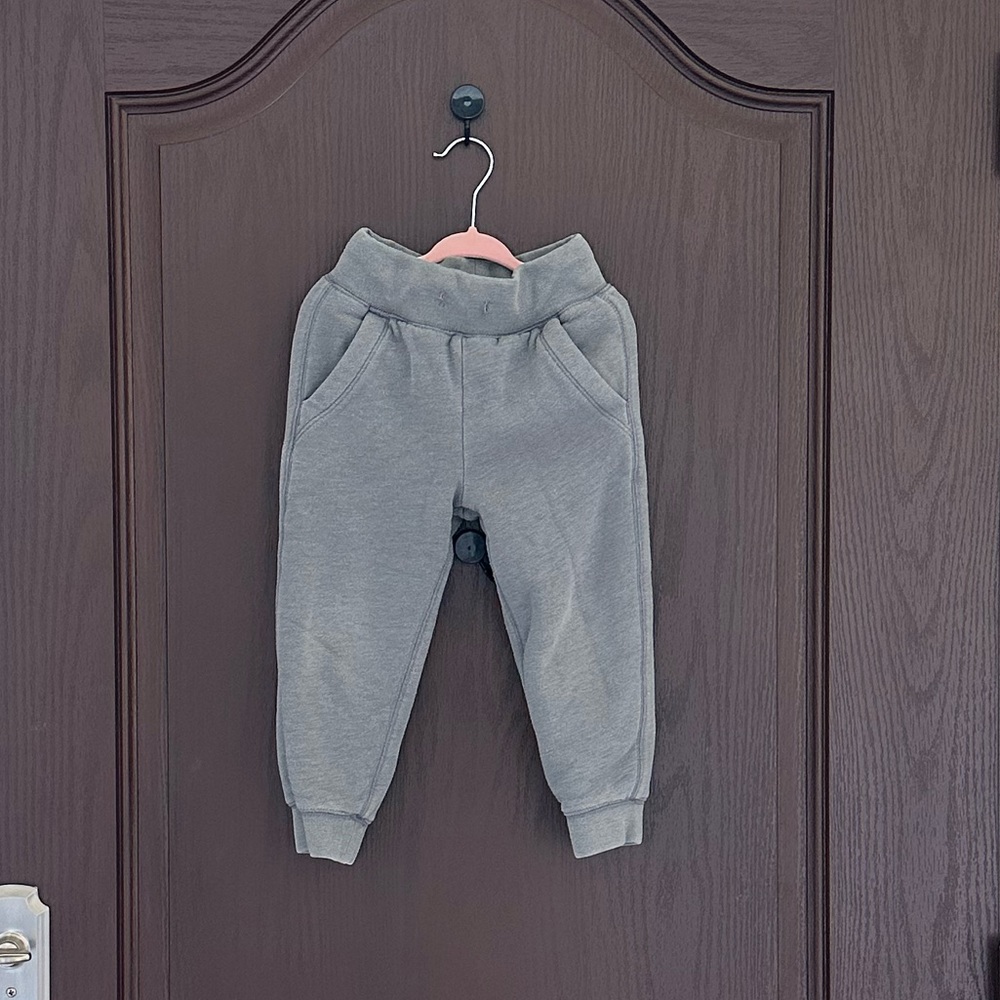 3/$15 GAP Baby Sherpa-Lined Jogger Sweatpants Gray Size 3 Years Warm Fleece Pant
